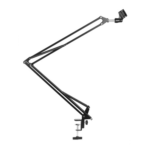 Neewer NB-39 Adjustable 43.3'/110cm Studio Recording Microphone Suspension Boom Scissor Arm Stand with Microphone Clip & Table Mounting Clamp