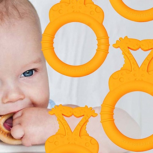 Marcus & Marcus Silicone Baby Teether (Yellow)