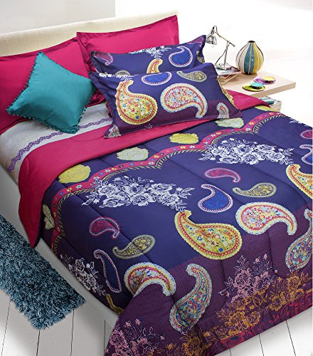 Safdie & Co. Comforter 2PC T Selena Purple, Twin,