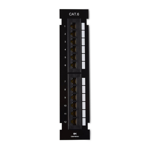 [UL Listed] Cable Matters 12-Port Vertical Mini Patch Panel with 89D Bracket