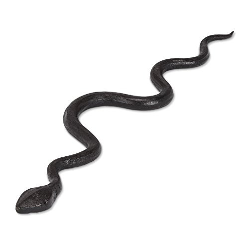 Abbott Collection 27-IRONAGE-389 Squirming Snake-Blk-14.5" L, Black