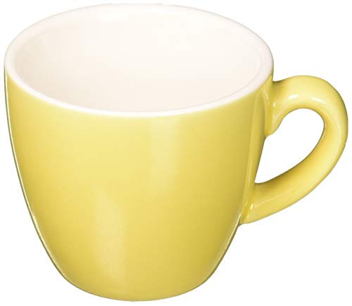 Abbott Collection 27-AVENUE-01-SUN Diner Esp&Saucer-Yellow-2.25"H(3oz), 2.25 inches high,