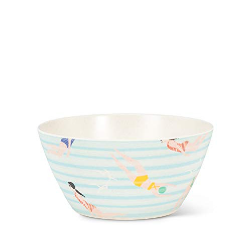 Abbott Collection 1227-SWIM-1407 S/4 Sm Swimmer Bowl-5"D, 5 inches in diameter, Small