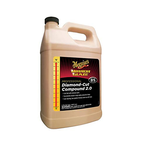 MEGUIAR'S M8501 1 Gallon Mirror Glaze Diamond Cut Compound MEGUIAR'S M8501 1 Gallon Mirror Glaze Diamond Cut Compound