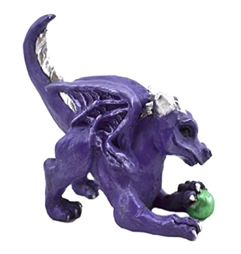 Nina Bolen Happy Dragons 2.5" H Mini Figurine (Purple - Playful)