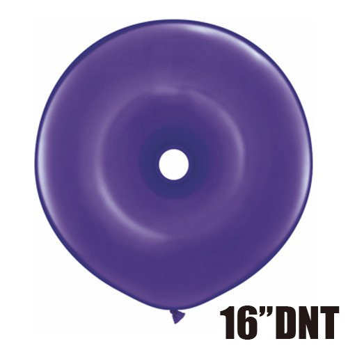 Qualatex Latex Balloons 37696-Q Geo Donut - Quartz Purple, 16",