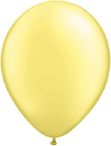 Qualatex Latex Balloons 43887-Q Pearl Lemon Chiffon, 16", Yellow