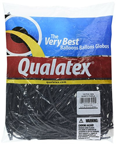 Qualatex 43914 Quartz Purple Latex Balloons, 160Q, Purple, Pack of 100