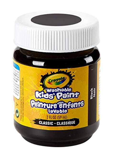 Crayola Washable Kids Paint, 2 oz, Black