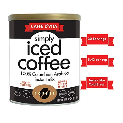 Caffe D'Vita Simply Iced Coffee (1 Pound Canisters) (1)