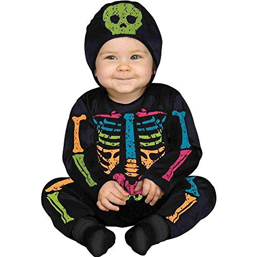Fun World White Baby Bones Skeleton Infant Costume