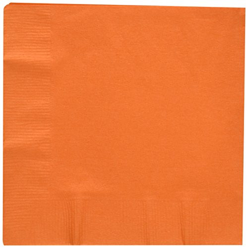 Creative Converting Beverage Napkins 5"X5" 50/Pkg-Sunkissed Orange