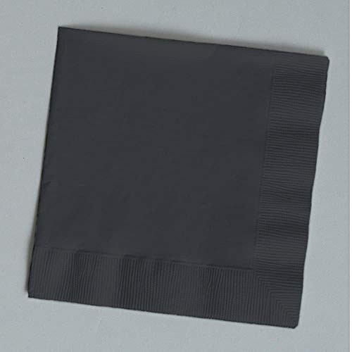 Creative Converting Luncheon Napkins 6.5"X6.5" 50/Pkg-Black Velvet