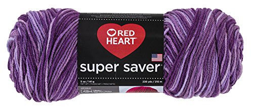 Red Heart  Super Saver Economy Yarn, Purple Tones (E300.0546) Red Heart  Super Saver Economy Yarn, Purple Tones (E300.0546)