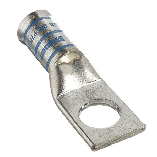 Panduit LCAF350-38-6 Copper Compression Lug, 1 Hole, 350 kcmil, Flared Barrel, 3/8-Inch Stud