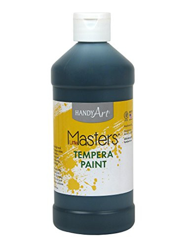Handy Art Little Masters Tempera Paint 16 ounce, Black