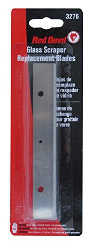 Red Devil 3276 4 inch Glass & Tile Scraper Blades 5 Pack