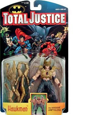 TOTAL JUSTICE BATMAN:HAWKMAN ACTION FIGURE