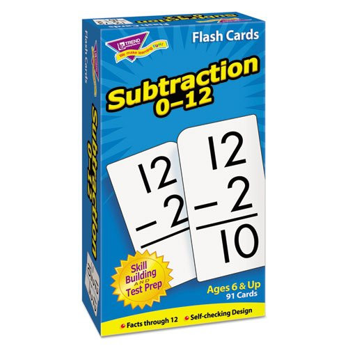 TREND Skill Drill Flash Cards, 3 x 6, Subtraction