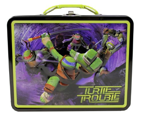 Teenage Mutant Ninja Turtles TMNT Embossed Metal Lunch Box, Designs may Vary