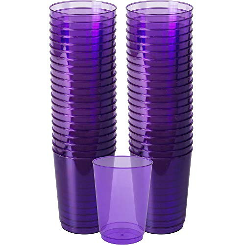 Amscan 350363.106 Disposable BPP Plastic Cup, One Size, Purple