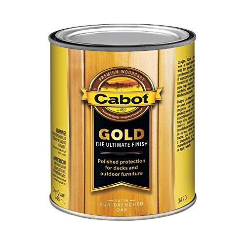 Cabot/Valspar Corp 3470-05 1 Quart Drenched Oak Wood Finish, Sun