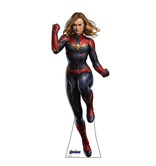 Advanced Graphics Captain Marvel Life Size Cardboard Cutout Standup - Marvel's Avengers: Endgame (2019 Film)