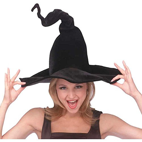 Rubie's Women's Wired Velour Witch Hat, black, One Size
