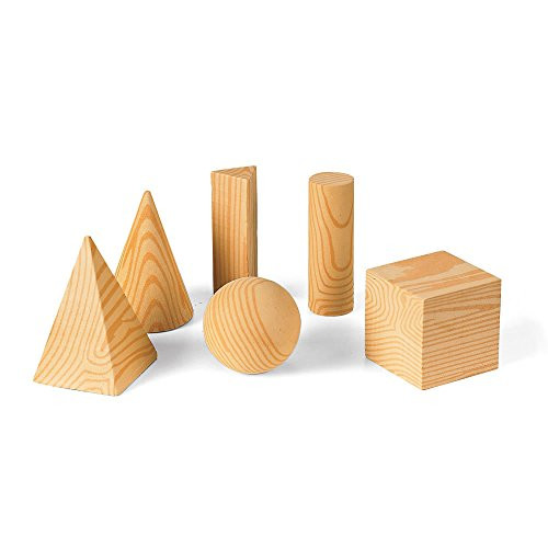hand2mind ManipuLite Foam GeoSolids Shape Blocks, Set of 6