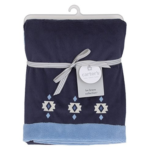 Carter's Carter's - Be Brave - Appliqued Baby Blanket, Navy, Light Blue, White