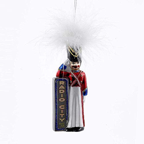 Radio City Rockettes Kurt Adler Soldier Glass Ornament, 5-Inch