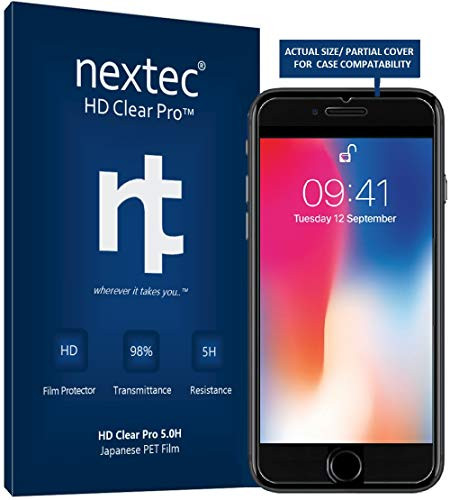 nextec iPhone 6 Plus Screen Protector Glass, Apple iPhone 6s Plus Tempered Glass Screen Protector iPhone 6 Plus/ 6s Plus (HD Clear Pro2 9.0H) 3D Touch/Case Compatible - Corning+ Gorilla Glass