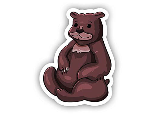 Bear Sticker - Vinyl Decal - Laptop, Decor, Window Vinyl Decal Sticker - (4 Vinyl Decal)