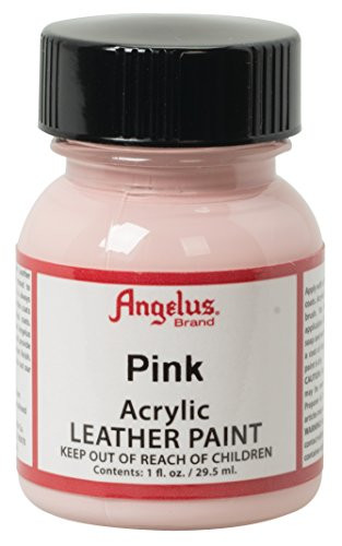Angelus Acrylic Leather Paint, Pink, 1 oz.