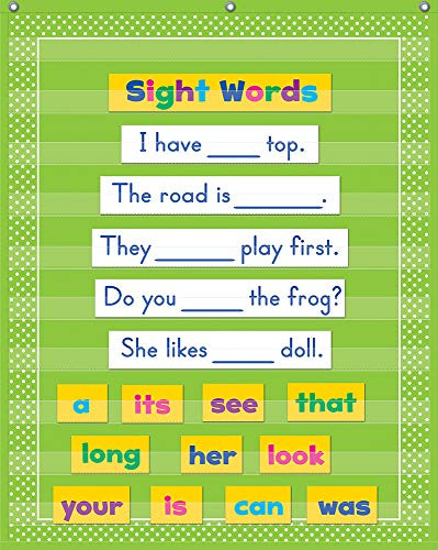 Teacher Created Resources Lime Polka Dots 10 Pocket Chart (20745)