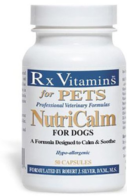 Rx Vitamins 50 Capsules NutriCalm for Dogs, One Size Rx Vitamins 50 Capsules NutriCalm for Dogs, One Size