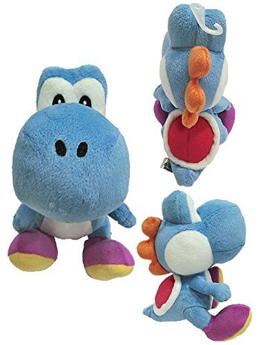 Sanei Super Mario Series Plush, 6.5", Dark Blue Yoshi