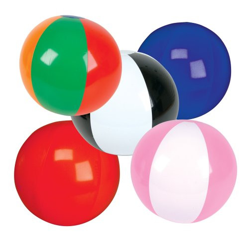 Rhode Island Novelty 100 Pc 6" Beach Ball Assortment