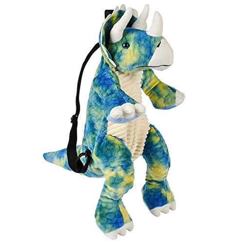 Animal Planet Plush Dinosaur Childrens Travel and Adventure Backpack Bag - Triceratops