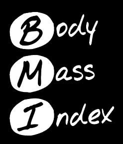 LLI Body Mass Index | Decal Vinyl Sticker | Cars Trucks Vans Walls Laptop | White | 5.5 x 4.7 in | LLI1315