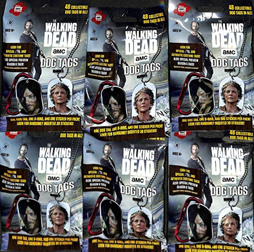 2016 THE WALKING DEAD SEASON 5 DOG TAG 6 PACKS