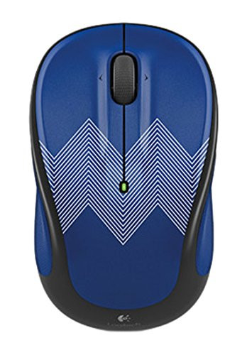 Logitech Wireless Mouse, Blue Zigzag 910-004450
