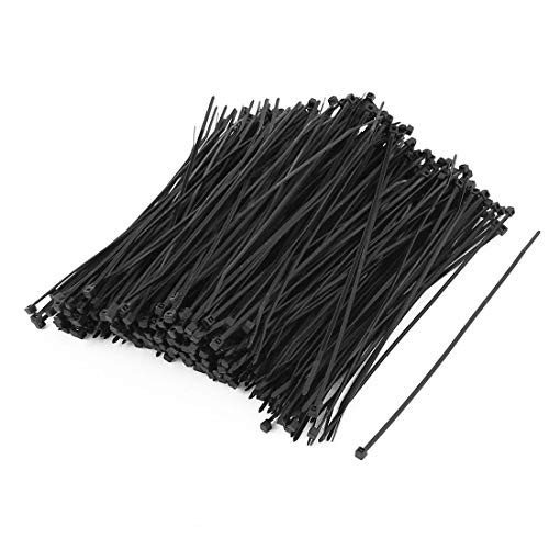 Rannb Cable Ties Self-locking Plastic Nylon Wire Zip Ties 200mm/7.87" Length - Pack of 500