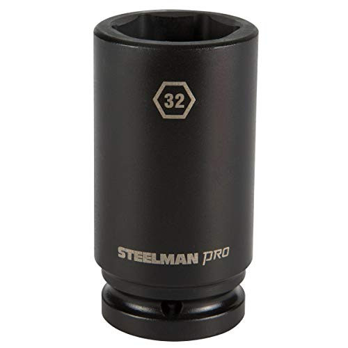 STEELMAN PRO 79261 3/4-Inch Drive x 32mm 6-Point Deep Impact Socket