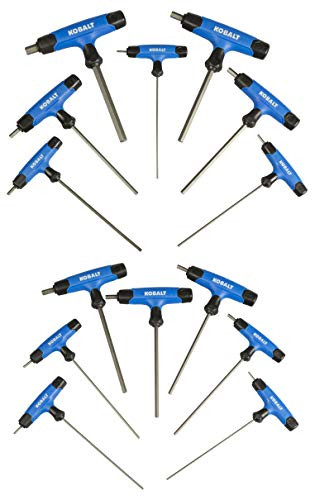 Kobalt 759896 14-Piece T-Handle Hex Key Set, Inch/Metric