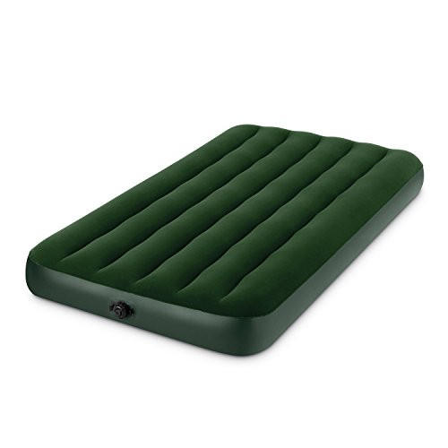 Intex Prestige Downy Airbed Kit with Hand Held Battery Pump, Queen