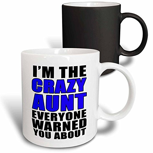 3dRose 223775_3 I'm The I'm The Crazy Uncle Everyone Warned You About Yellow Magic Transforming Mug 11 oz Blue