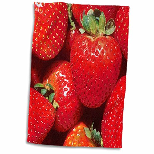 3D Rose Close-Up of Delicious Red Strawberries Hand/Sports Towel, 15 x 22 3D Rose Close-Up of Delicious Red Strawberries Hand/Sports Towel, 15 x 22