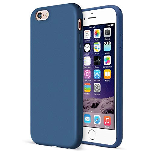 MUNDULEA Matte Case Compatible iPhone 6/6s Flexible TPU Protective Cover Compatible iPhone 6s / iPhone 6 (Blue)
