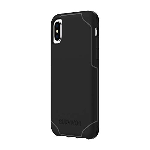 Griffin Survivor Strong iPhone Xs Case with Slim and Shock-Absorbing Design - Black